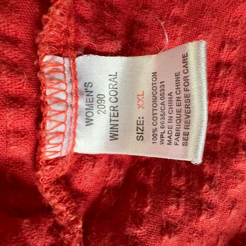Woolrich Ladies Corduroy Zip jacket  with pockets XXL Winter Coral - Picture 5 of 8